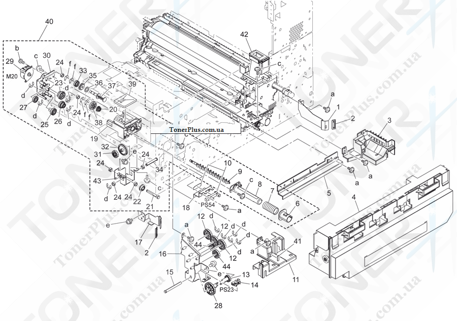 Каталог запчастей для Konica-Minolta bizhub 552 - TONER COLLECT SECTION