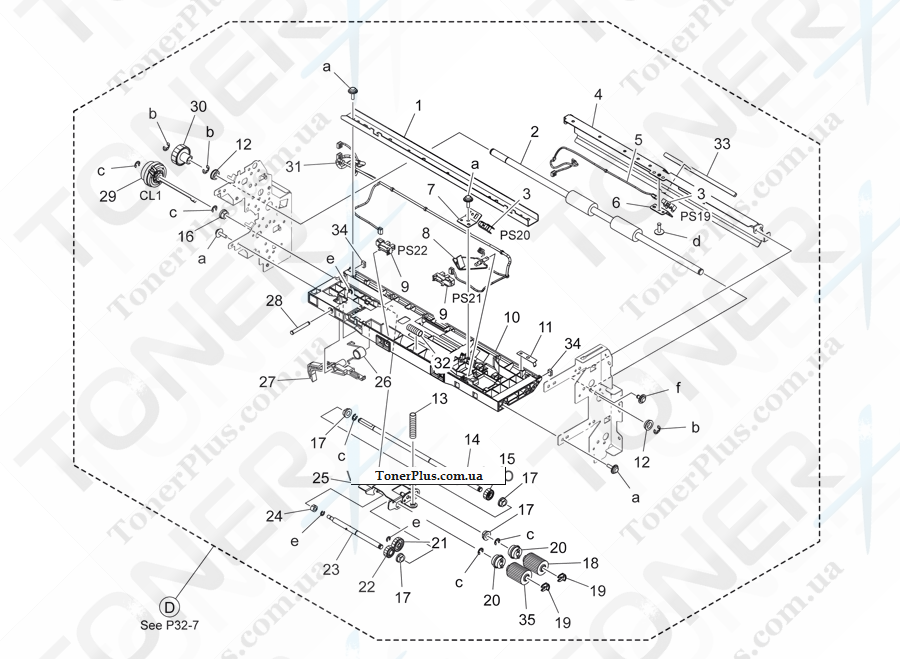 Каталог запчастей для Konica-Minolta bizhub 554e - 2ND PAPER FEED SECTION