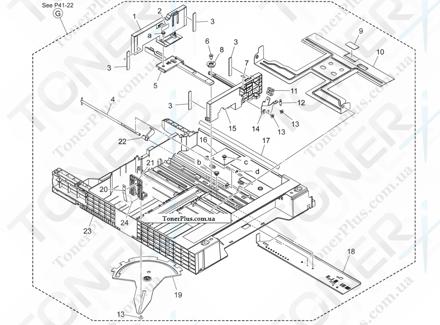 Каталог запчастей для Konica-Minolta bizhub 554e - 2ND CASSETTE SECTION 2