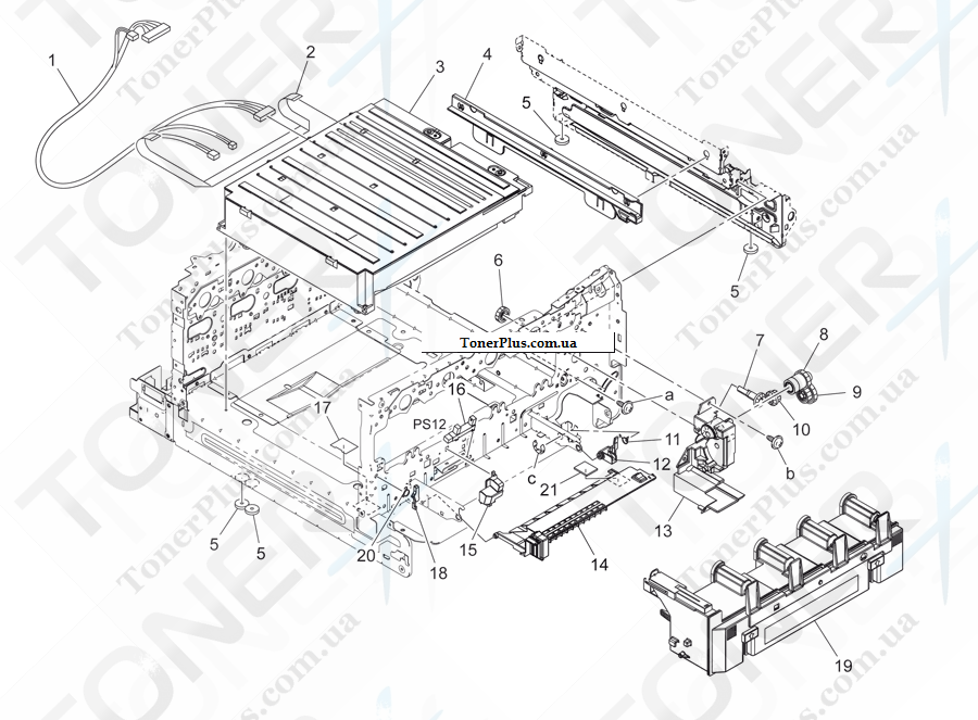 Каталог запчастей для Konica-Minolta bizhub C25 - PRINT HEAD SECTION