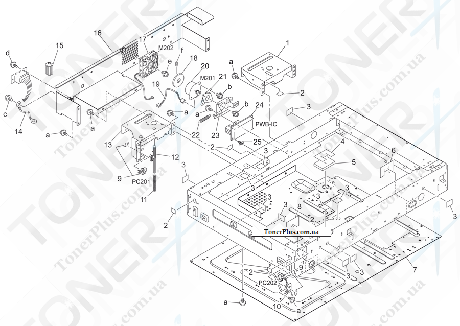 Каталог запчастей для Konica-Minolta bizhub C250 - SCANNER DRIVE SECTION