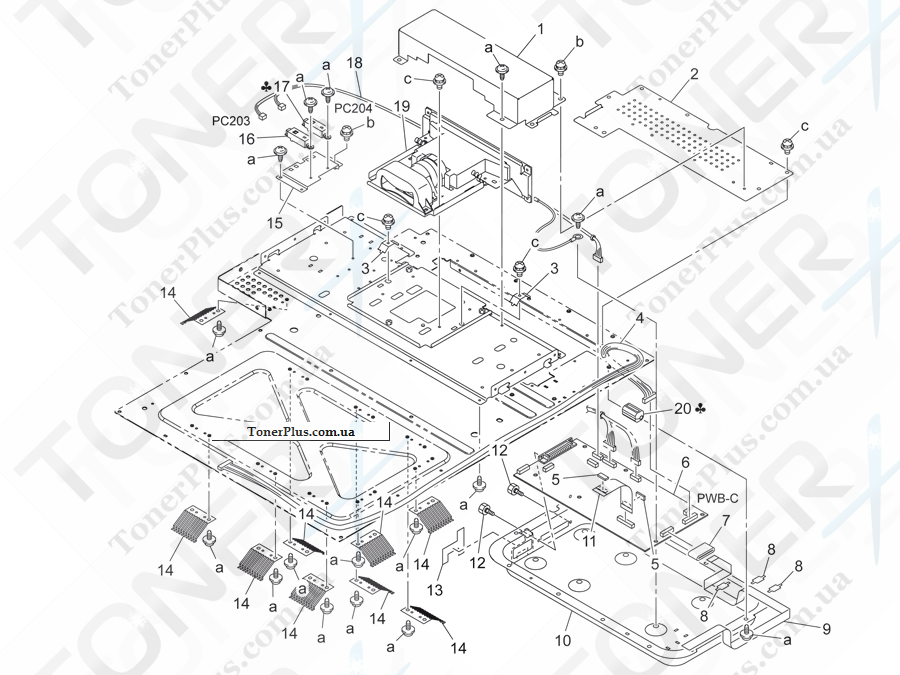 Каталог запчастей для Konica-Minolta bizhub C252 - OPTICAL SECTION