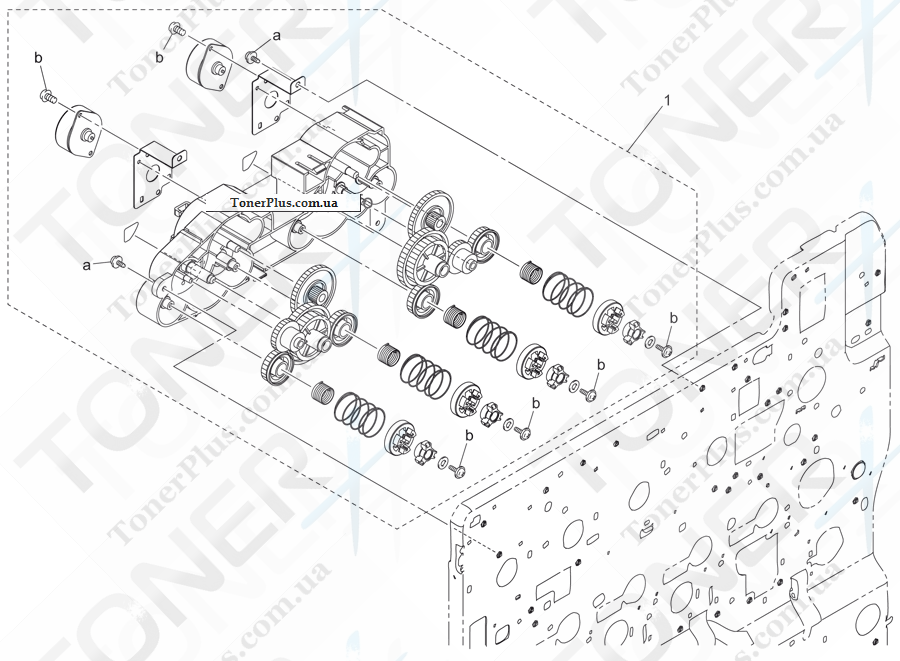 Каталог запчастей для Konica-Minolta bizhub C252P - HOPPER DRIVE SECTION