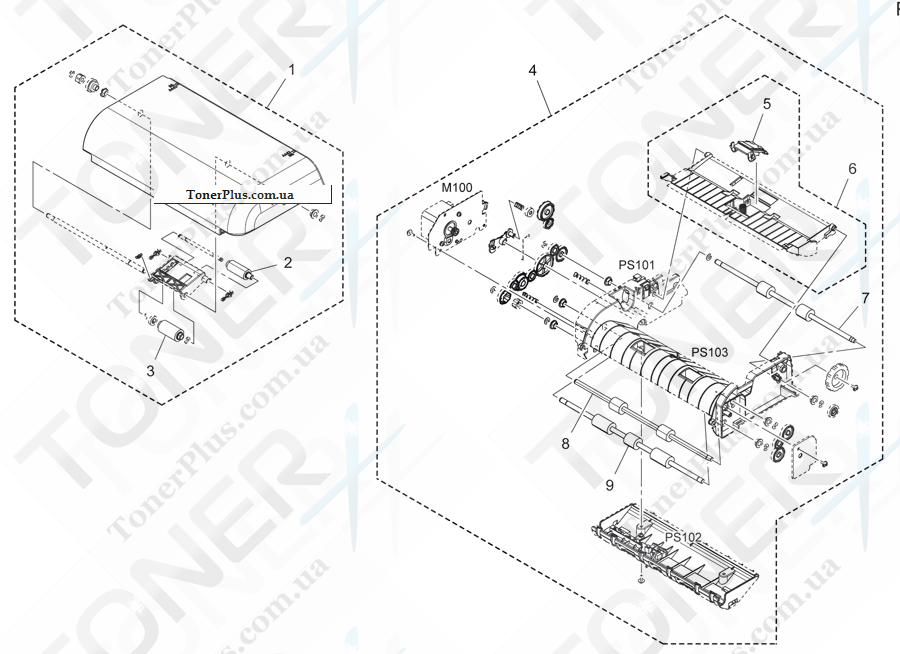 Каталог запчастей для Konica-Minolta bizhub C3110 - ADF UNIT 2