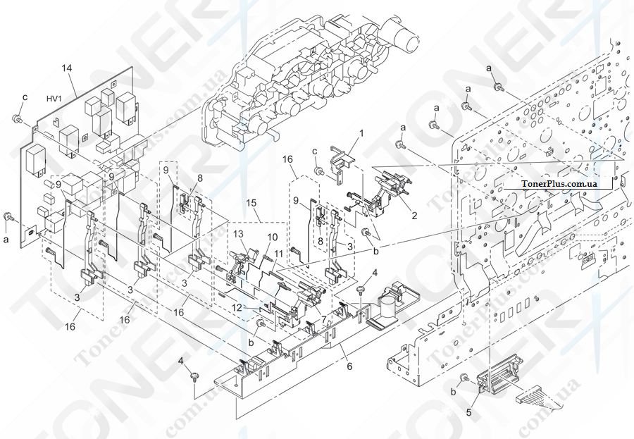 Каталог запчастей для Konica-Minolta bizhub C352P - CONTACT SECTION