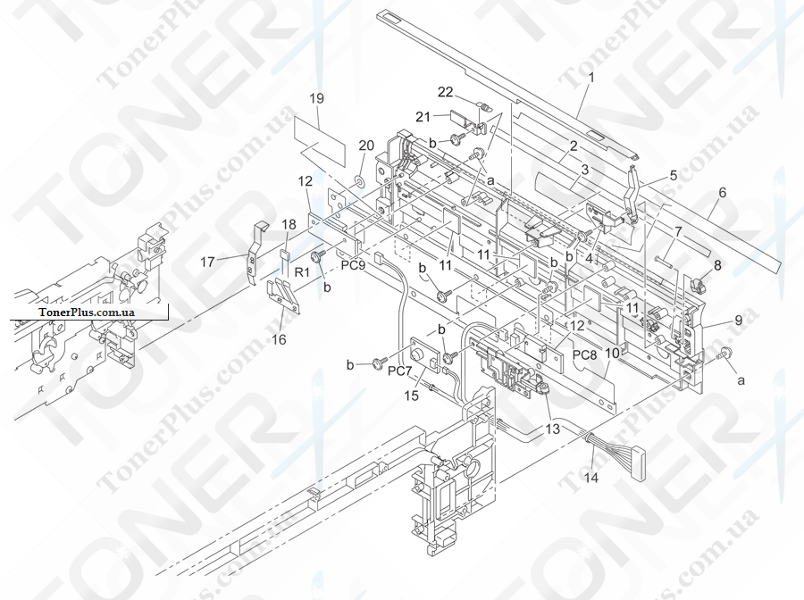 Каталог запчастей для Konica-Minolta bizhub C450P - PAPER DETECT SECTION 2
