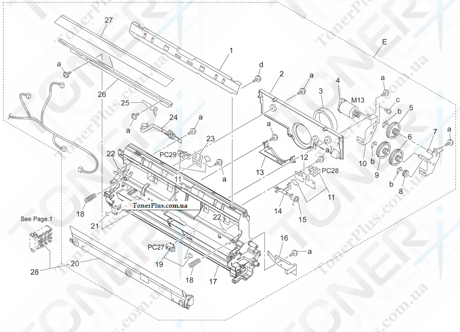 Каталог запчастей для Konica-Minolta bizhub C450P - PAPER TRANSPORT SECTION 3