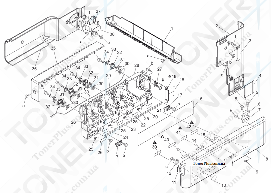 Каталог запчастей для Konica-Minolta bizhub C451 - EXTERNAL PARTS