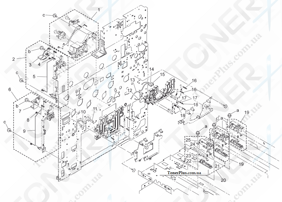 Каталог запчастей для Konica-Minolta bizhub C452 - CONTACT SECTION