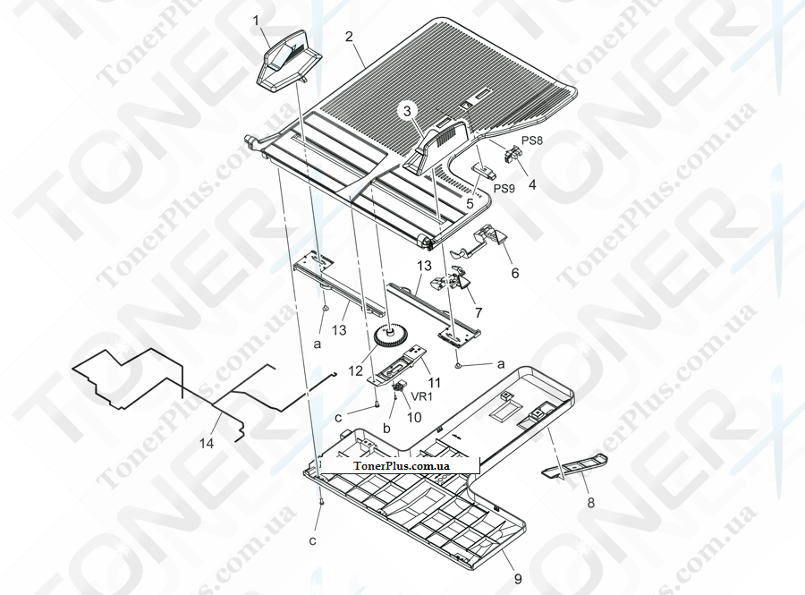 Каталог запчастей для Konica-Minolta bizhub C454e - PAPER FEED TRAY SECTION