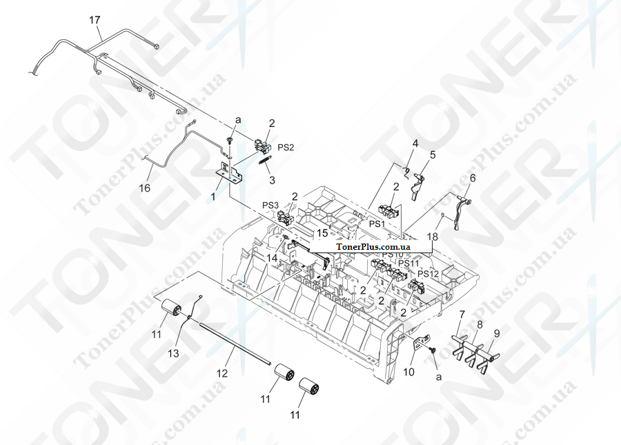 Каталог запчастей для Konica-Minolta bizhub C454e - PAPER TAKE-UP SECTION 2