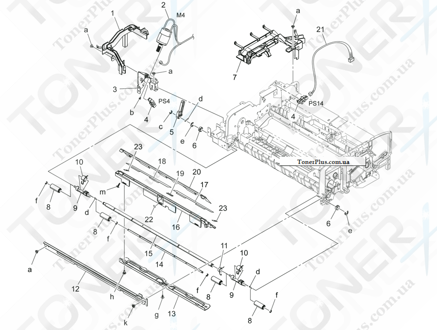 Каталог запчастей для Konica-Minolta bizhub C454e - PAPER TRANSPORT SECTION 4