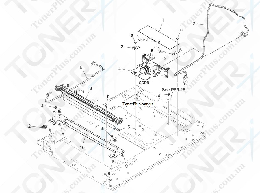 Каталог запчастей для Konica-Minolta bizhub C454e - SCANNER SECTION 2