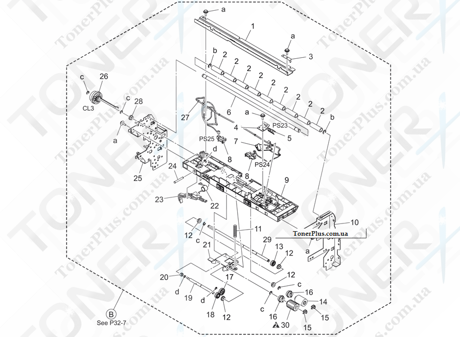 Каталог запчастей для Konica-Minolta bizhub C454e - 1ST PAPER FEED SECTION