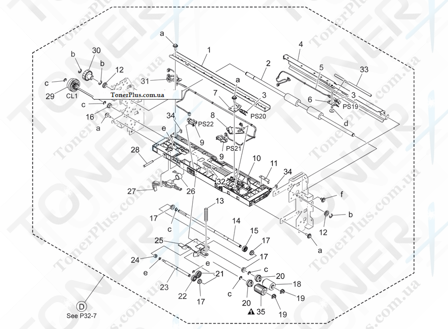 Каталог запчастей для Konica-Minolta bizhub C454e - 2ND PAPER FEED SECTION