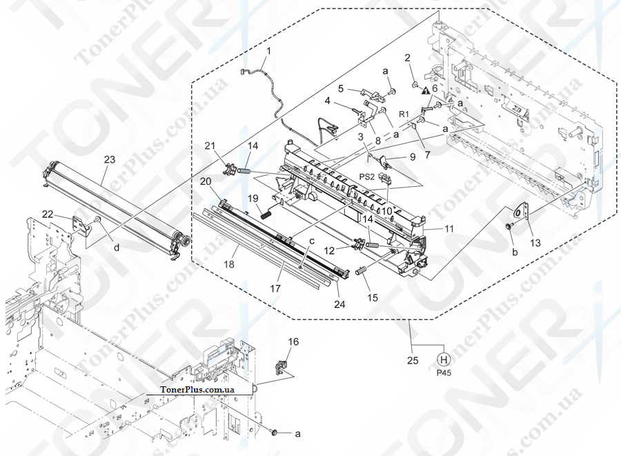 Каталог запчастей для Konica-Minolta bizhub C454e - VERTICAL TRANSPORT SECTION