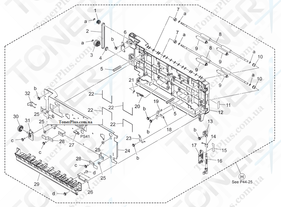 Каталог запчастей для Konica-Minolta bizhub C454e - VERTICAL TRANSPORT SECTION 2