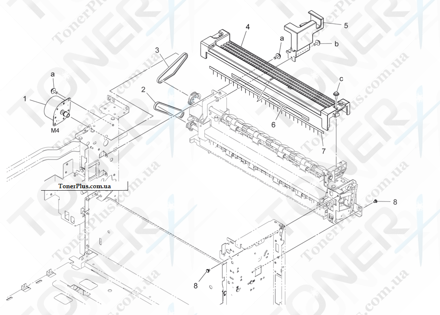 Каталог запчастей для Konica-Minolta bizhub C454e - PAPER EXIT SECTION