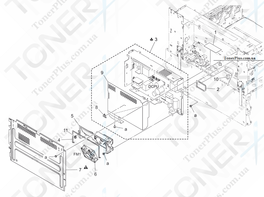 Каталог запчастей для Konica-Minolta bizhub C454e - MAIN POWER SUPPLY SECTION