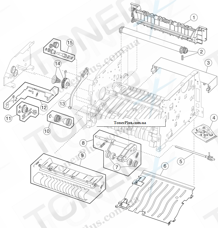 Каталог запчастей для Lexmark E450dn - Frame