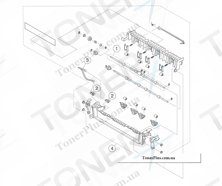 Каталог запчастей для Lexmark X925 - Paper exit