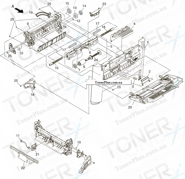 Каталог запчастей для OKI MPS710 - Feeder-Unit