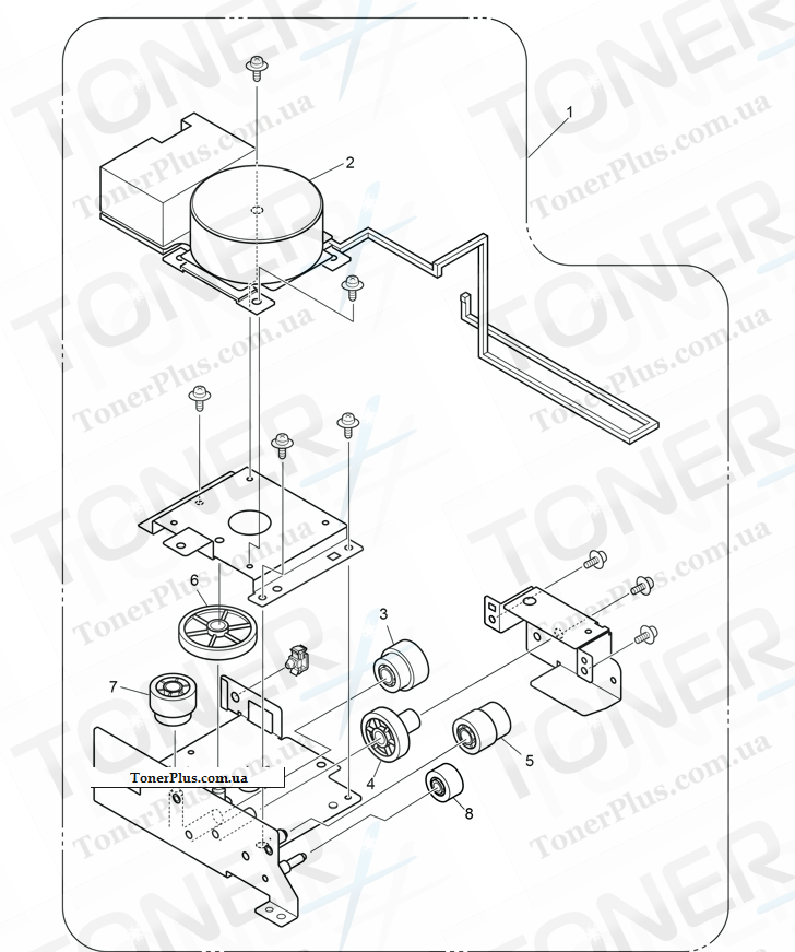 Каталог запчастей для OKI C910 - Duct-Drive-Assy