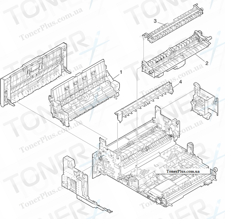 Каталог запчастей для OKI ES9411dn - EJ-Rail-Assy