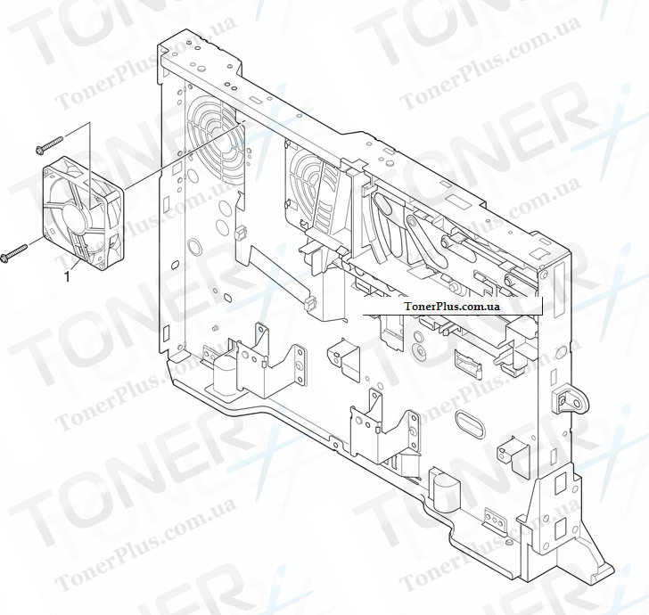 Каталог запчастей для OKI ES7170 MFP - Plate-Assy-Side(L)