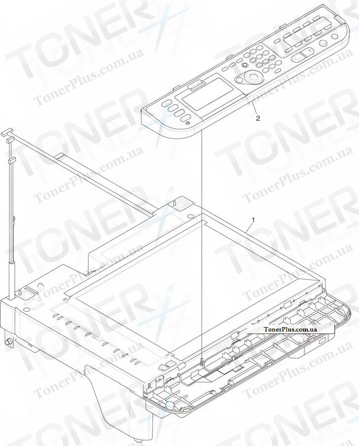 Каталог запчастей для OKI ES5462MFP - Flatbed-Unit
