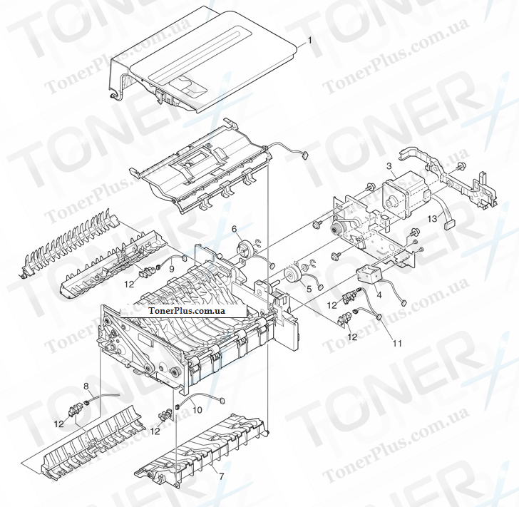 Каталог запчастей для OKI MPS4242mcf - ADF-Assy