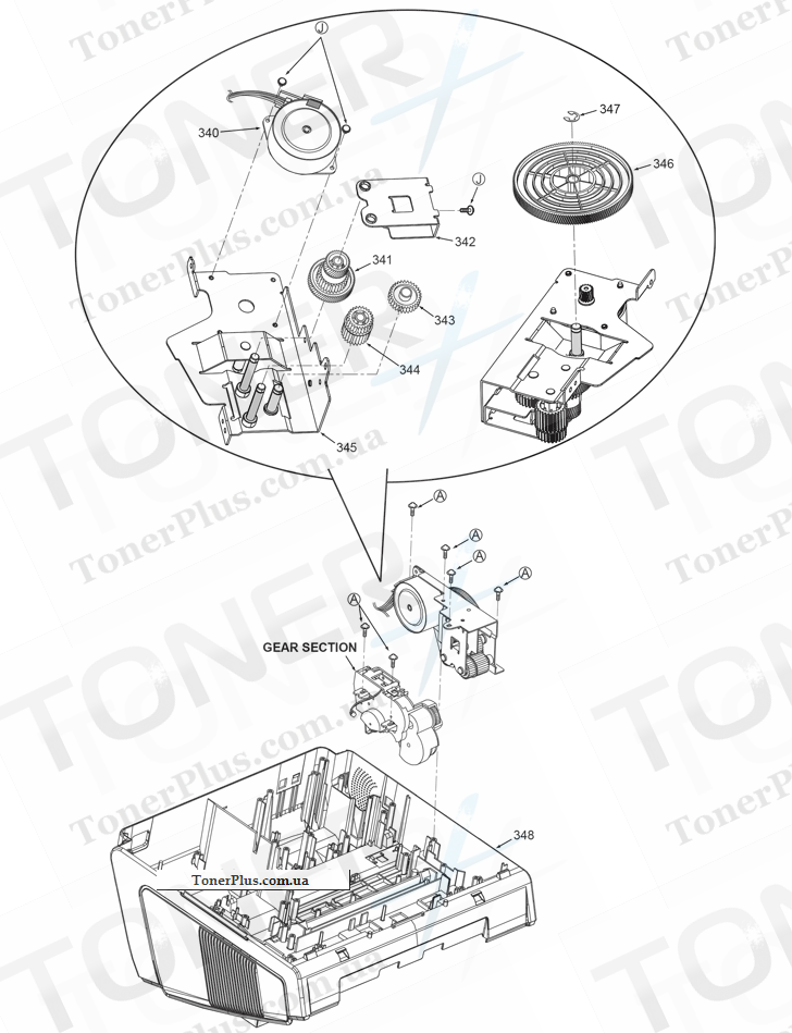 Каталог запчастей для Panasonic KXFL421B - Lower Cabinet Section (3)