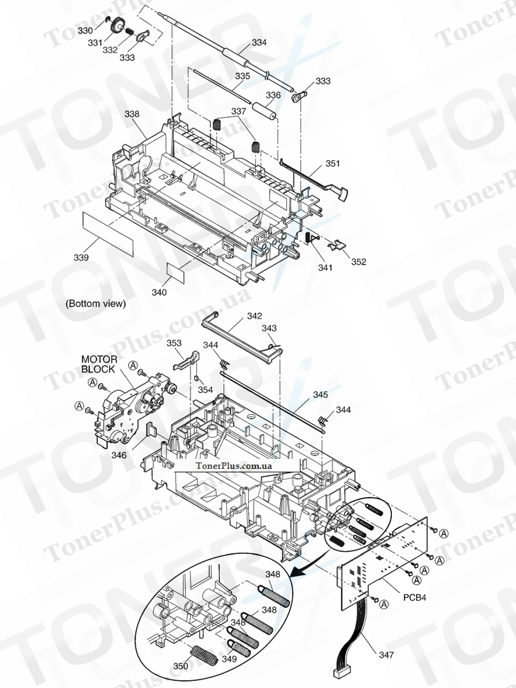 Каталог запчастей для Panasonic KXFLB751 - MAIN FRAME SECTION