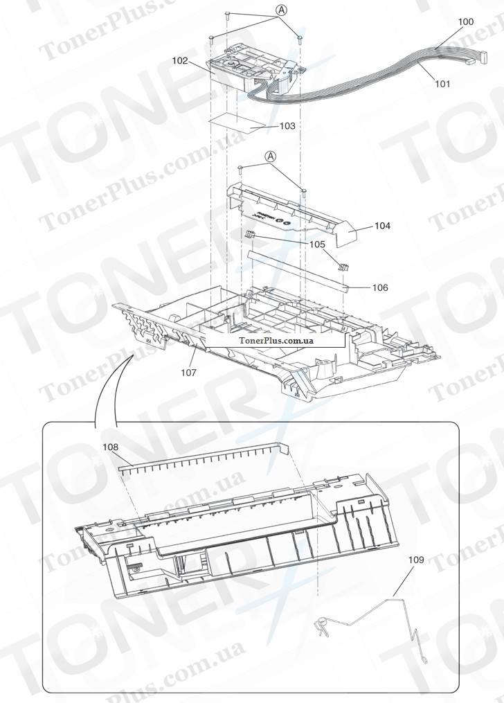 Каталог запчастей для Panasonic KXMB1520B - Main Cabinet Section (1)
