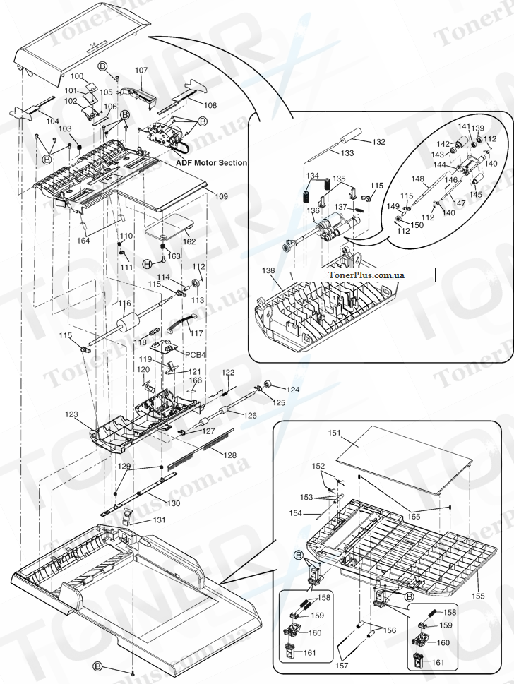 Каталог запчастей для Panasonic KXMC6020 - ADF Section