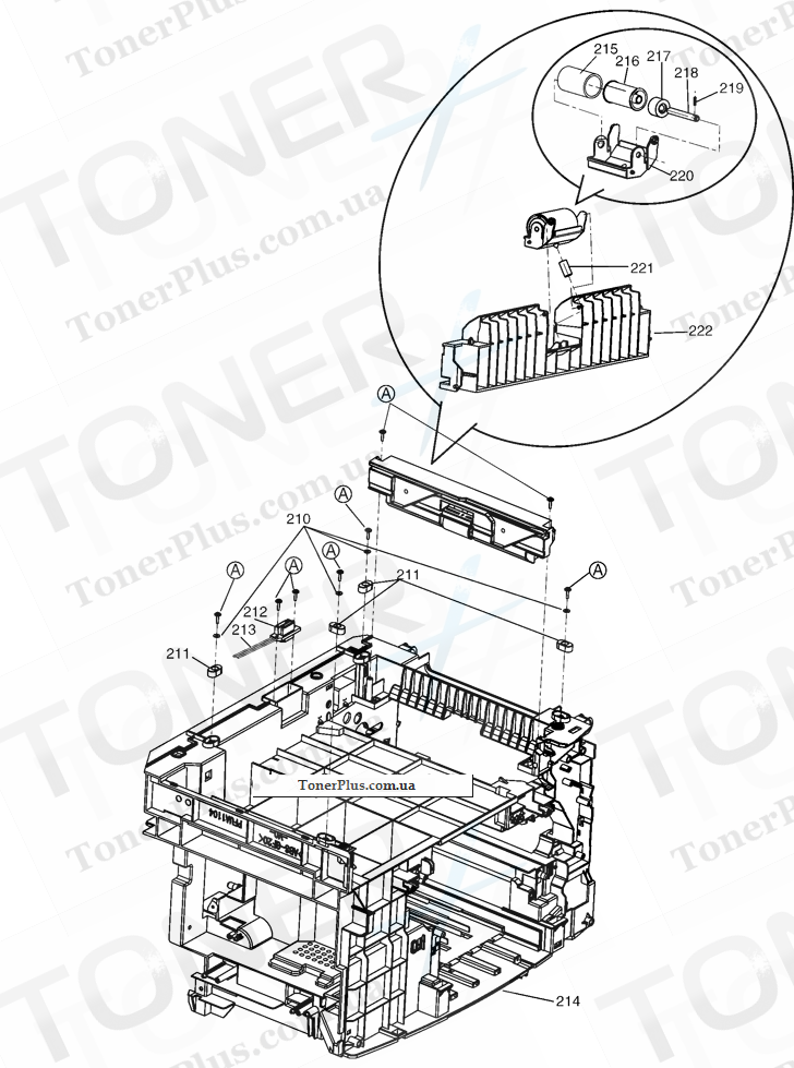 Каталог запчастей для Panasonic KXMC6020 - Bottom Cabinet Section