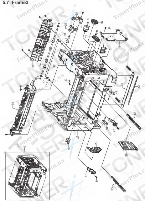 Группа запчастей для Samsung CLP-315 - 