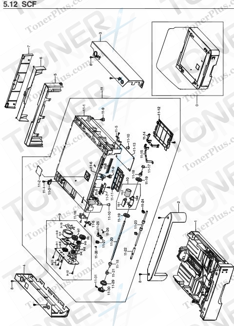 Группа запчастей для Samsung ML-2850D_XEV - 