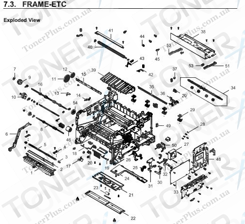 Группа запчастей для Samsung SL-M3870FD_4070_4075XEV - FRAME-ETC
