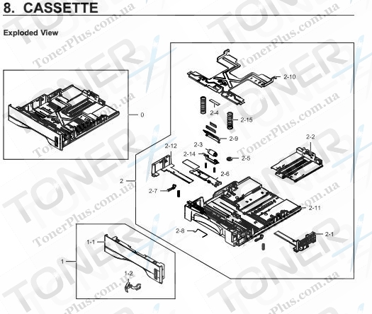 Группа запчастей для Samsung SL-M4020ND - CASSETTE