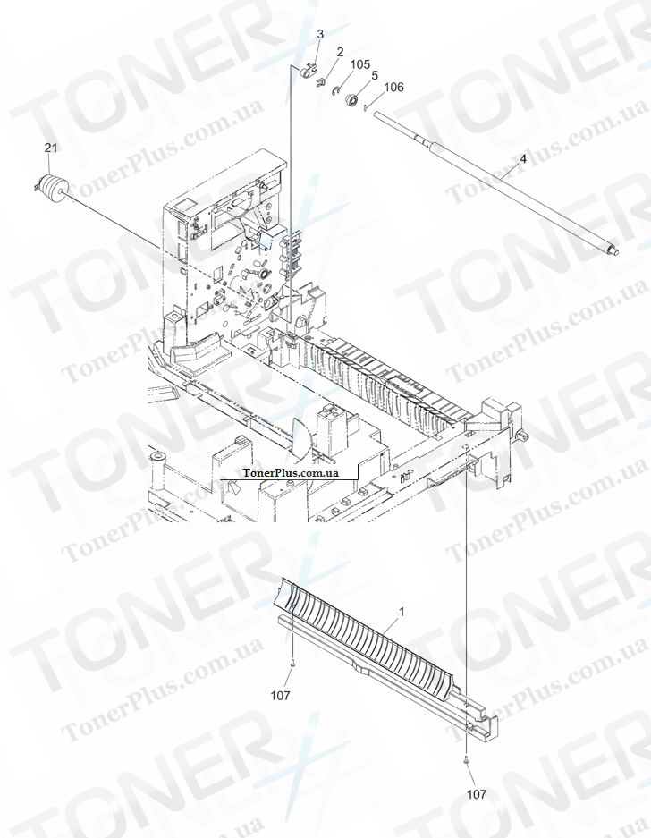 Каталог запчастей для Toshiba e-Studio 18 - ALIGNING-ASY