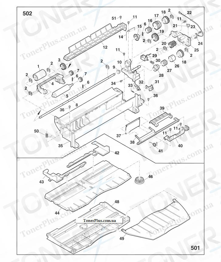 Каталог запчастей для Toshiba e-Studio 202s - MULTI MANUAL PAPER FEED UNIT