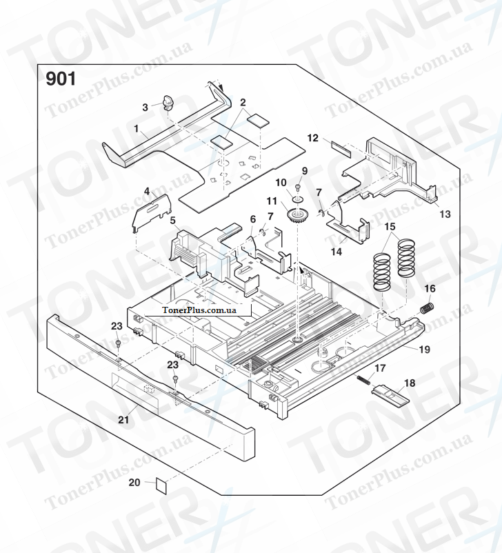 Каталог запчастей для Toshiba e-Studio 202s - 250 SHEETS TRAY