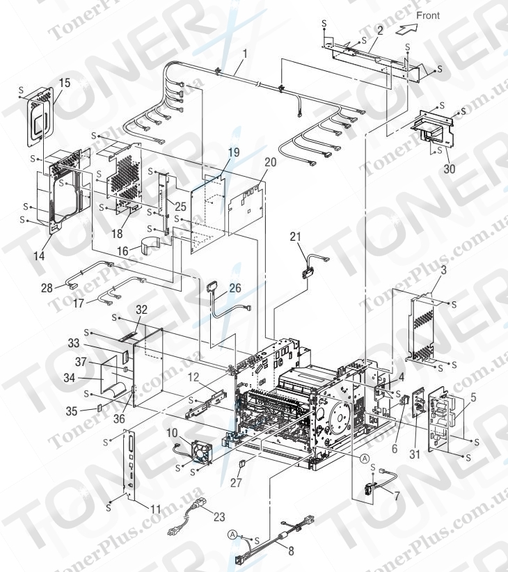 Группа запчастей для Xerox Phaser 4500 - Electrical